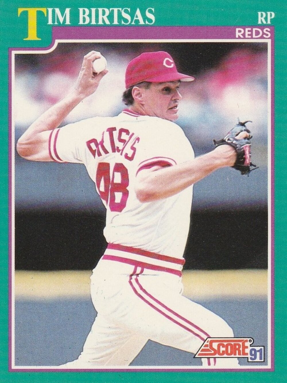 Tim Birtsas - Score '91 MLB Baseball Card